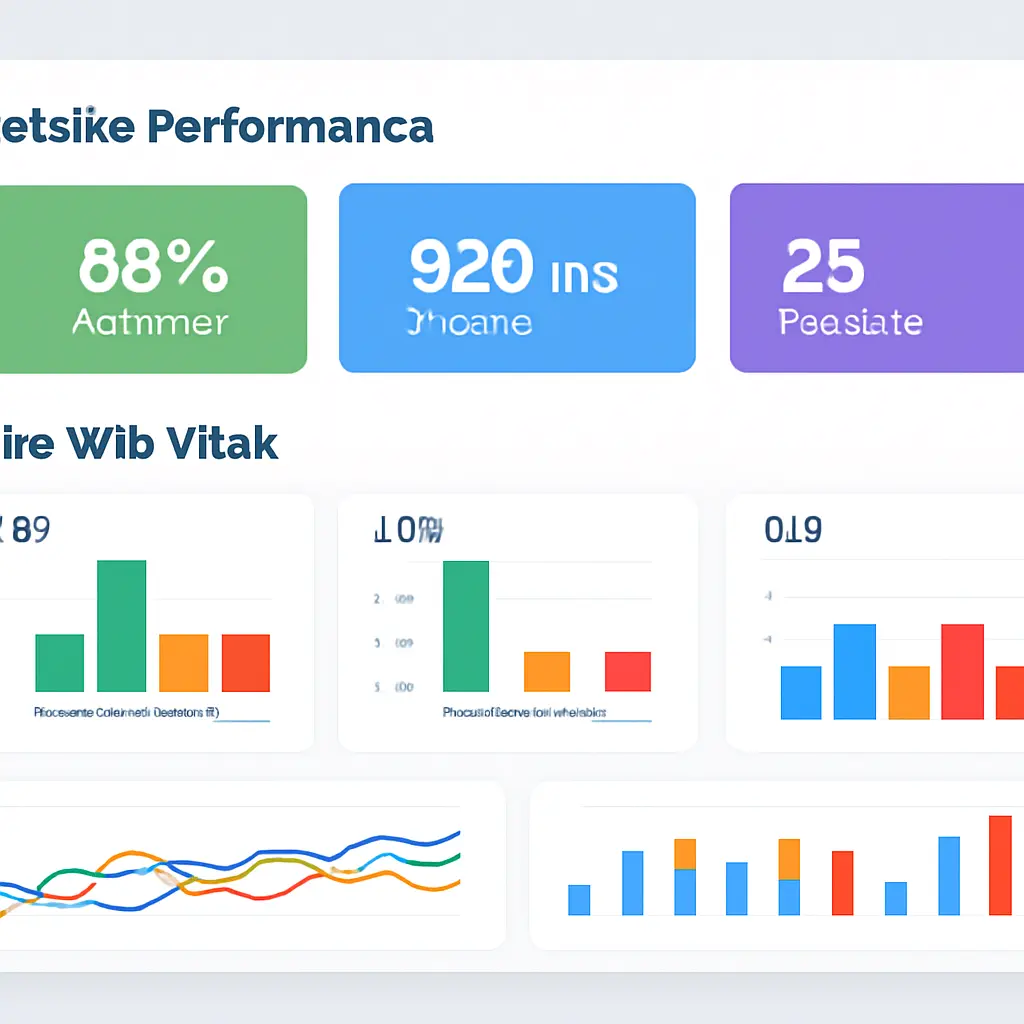 График производительности сайта, показатели Core Web Vitals