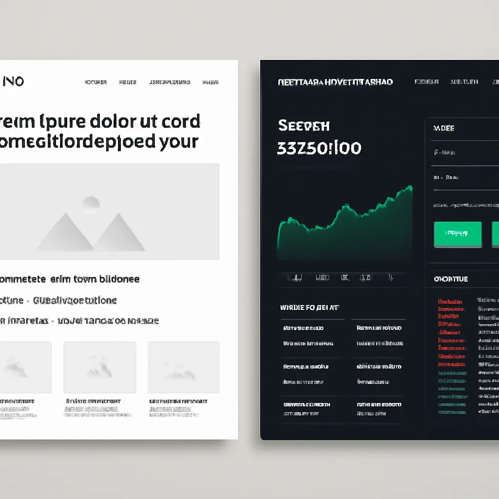 Иллюстрация сравнения новостного сайта и криптообменника